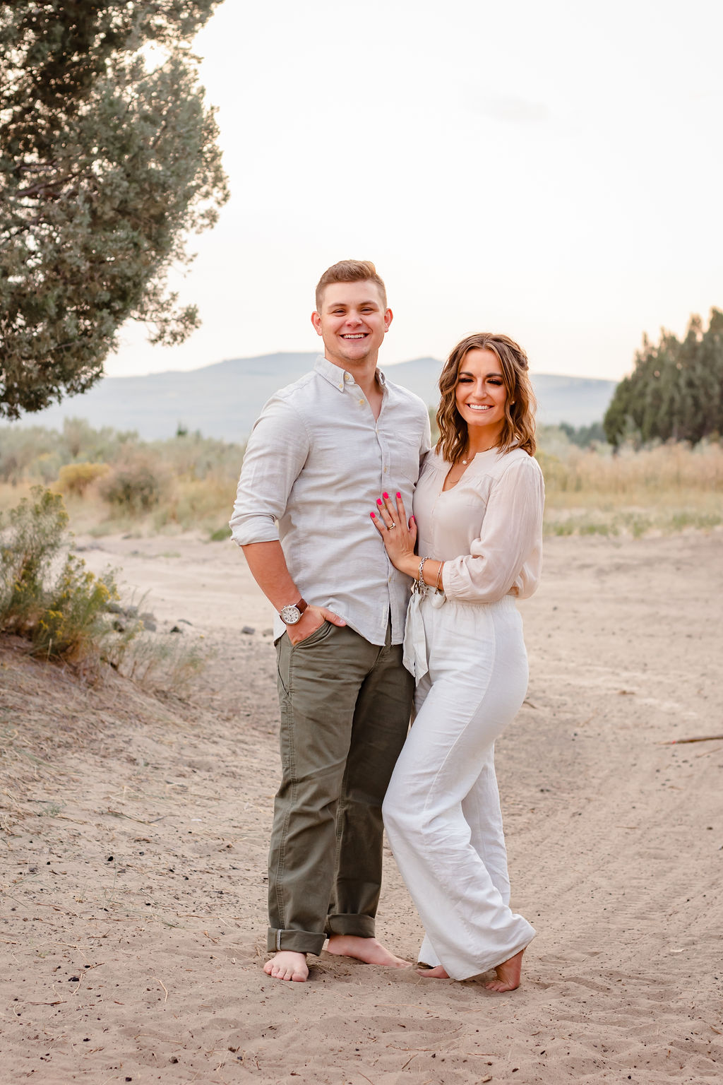 couple in sand